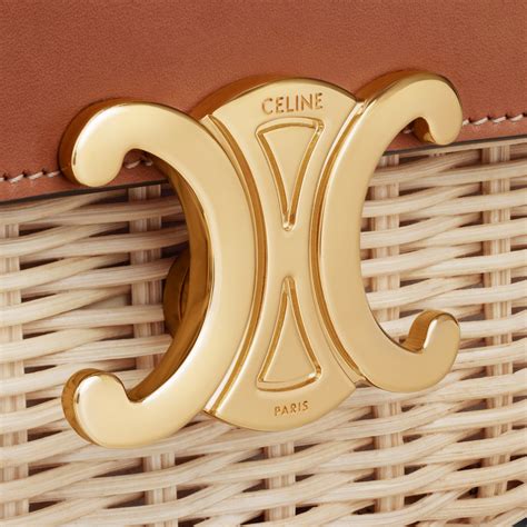 celine triomphe rattan bag|THE TRIOMPHE BAG .